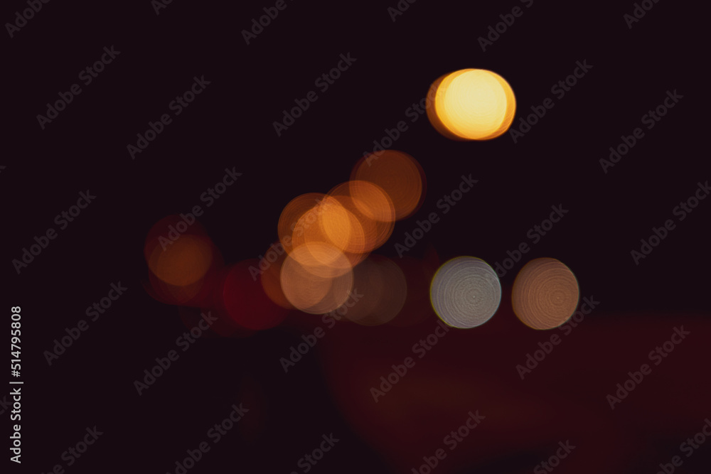 Aufkleber blurred bokeh of light and illumination for abstract background.
