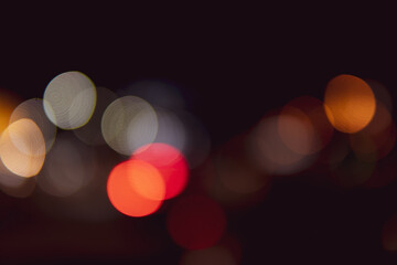 Blurred bokeh of light and illumination for abstract background.