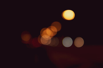 Blurred bokeh of light and illumination for abstract background.