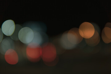 Blurred bokeh of light and illumination for abstract background.