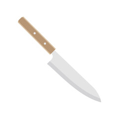 Paring knife. cooking knife icon isolated on white background. vector illustration in flat style. Utensils for cooking. Kitchenware vector illustration