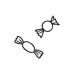 Doodle candies with wrappers.