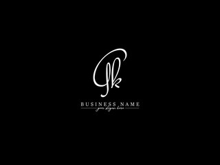 Signature GK Logo Design, Stylish Gk kg Signature Letter Logo For Any Type Of Business
