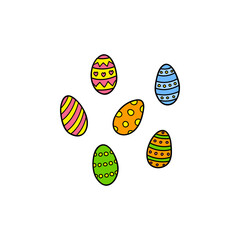Doodle Easter eggs.