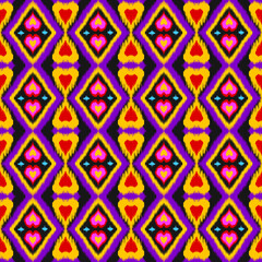 Geometric ethnic pattern design for background  for clothing wrapping Batik fabric.