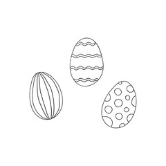 Doodle Easter eggs.