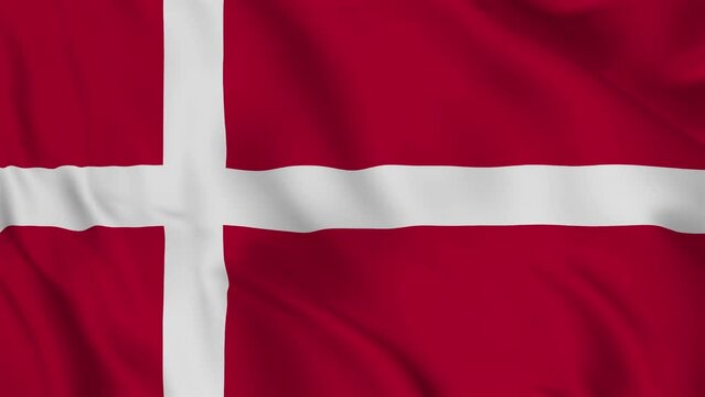 Flag of Denmark. High quality 4K resolution
