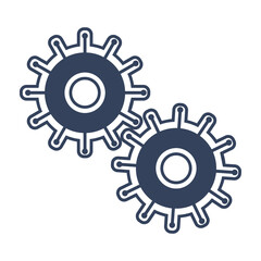 Gear, gears, manage, preferences, services, settings icon