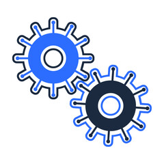 Gear, gears, manage, preferences, services, settings icon