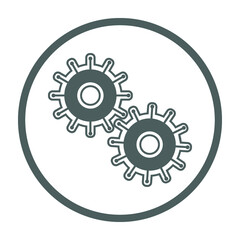 Professional services icon customize, setup, manage, process symbol. Icon, professional, manager, customize, vector, business, businessmen, cog, coll