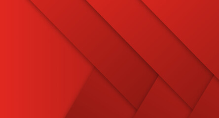 Abstract red background with geometric shapes, modern vector illustration