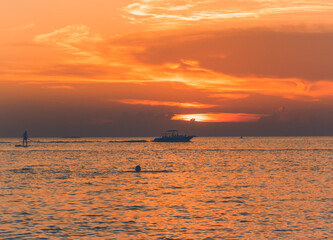 Croatia, sunset view, seaside on Istria
