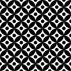 Vector seamless pattern a simple abstract circle pattern 