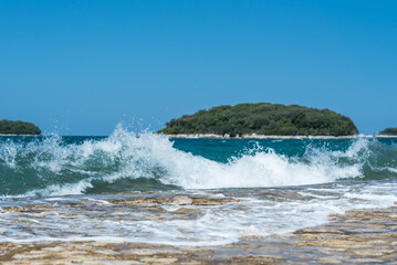 Croatia, sunset view, seaside on Istria