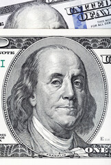 Dollars closeup. Highly detailed picture of U.S. America money.