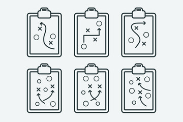 Sport tactical board design icon vector illustration