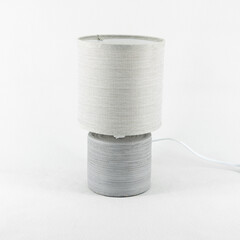 table lamp with white shade