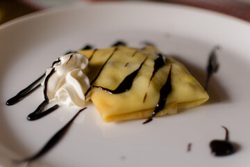 Food in restaurant on the table