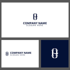 Creative initial logo of R and Q letter. Best for any company. Clean and minimalist logo vector icon.