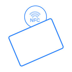 Cashless or contactless payment icon