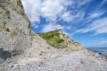 cliffed coast at the Baltic Sea in Schönhagen, Germany
