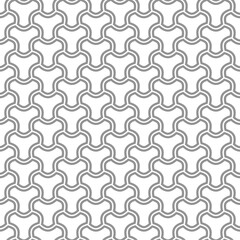 Seamless vector ornament. Modern wavy background. Geometric modern silver pattern