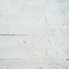 Handmade recycled wood background with material sign. White wooden surface as a background. Useful in various areas of advertising