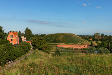 View of the zubr Bastion in Gdańsk
