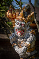 statue in balinese temple
