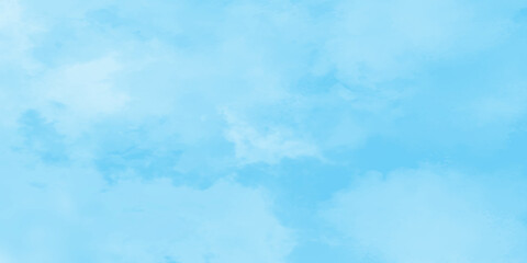  Abstract fluffy and cloudy natural blue sky background, Sky blue watercolor shades sky background with white clouds, Blue Sky background for wallpaper and design.