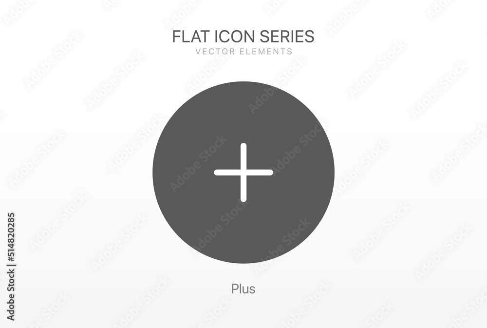 Poster plus icon vector. add icon for ui ux, mobile app, presentation. addition sign. medical plus icon. po
