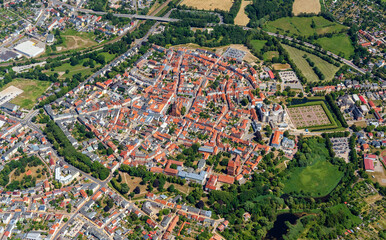 Güstrow, Luftbild, Mecklenburg-Vorpommern, Deutschland