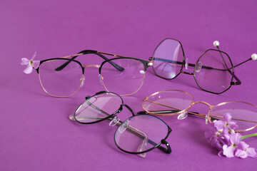 Fashion Trendy Eye Glasses, several pairs eye glasses frames