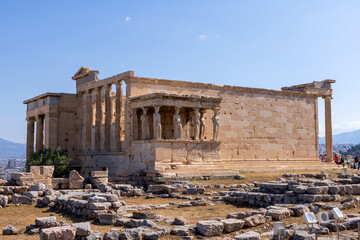 Temple of Athena Nike, Acropolis, Athens, Greece.  - obrazy, fototapety, plakaty
