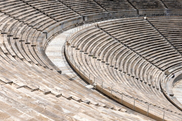 The marble historic Panathenaic Stadium, Athens, Greece