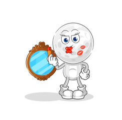 golf head make up mascot. cartoon vector