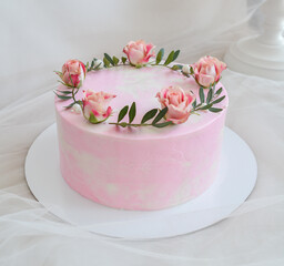 cake with roses