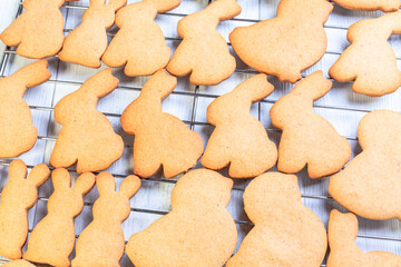 Traditional ginger cookies for Easter.