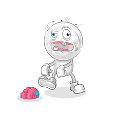 golf head Javanese character. cartoon mascot vector