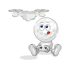 golf head homeless character. cartoon mascot vector