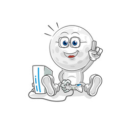 golf head arguing each other cartoon vector