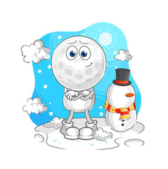 golf head Oh my God vector. cartoon character