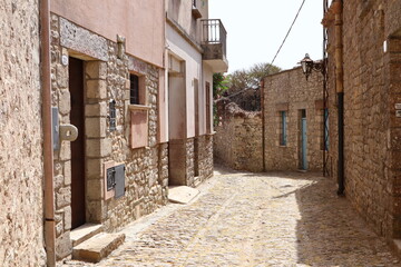 Erice, Sicily (Italy): medieval street of Erice
