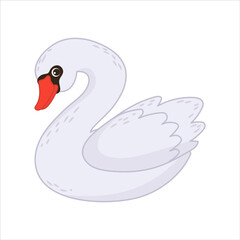 funny forest animal isolated on transparent background. vector illustration