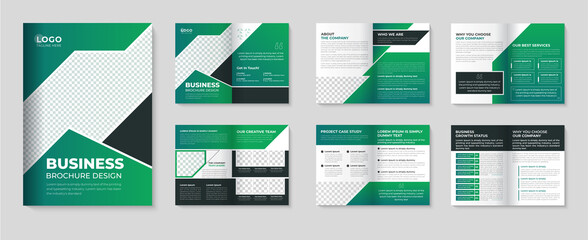 Corporate brochure template and minimalist booklet company profile cover page leaflet design for business agency