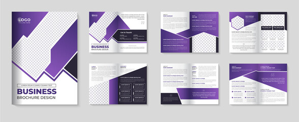 Corporate brochure template and minimalist booklet company profile cover page design for business agency