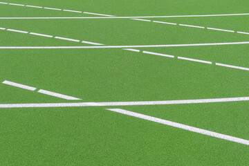 Fototapeta na wymiar Track and field lanes. Running lanes at a track and field athletic center. Horizontal sport theme poster, greeting cards, headers, website and app