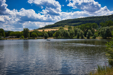 See an der Raben Insel Porstendorf bei Jena, Thüringen	