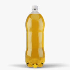 Carbonated Orange Soft Drink Plastic Bottle