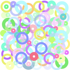 background frame circles multi-colored many rings hole bagel